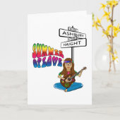 De Zomer van Ashbury van Haight van Liefde Kaart (Gele Bloem)