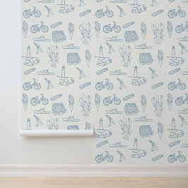 De zomer van New England Behang