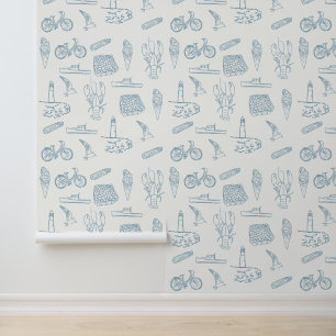 De zomer van New England Behang