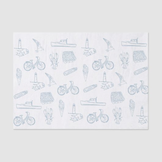 De zomer van New England Tissuepapier (Voorkant)