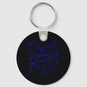 De zomer waarin ik 10 werd Tropische strandverjaar Sleutelhanger