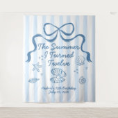De zomer waarin ik 12 werd Verjaardagsbanner Wandkleed (Voorkant)
