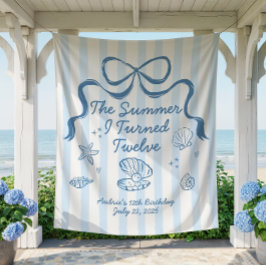 De zomer waarin ik 12 werd Verjaardagsbanner Wandkleed