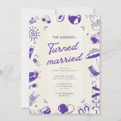 De zomer waarin ik getrouwd ben bruidsfeest kaart (Voorkant)