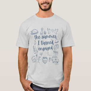 De zomer waarin ik verloofd raakte Huwelijk Verlov T-shirt