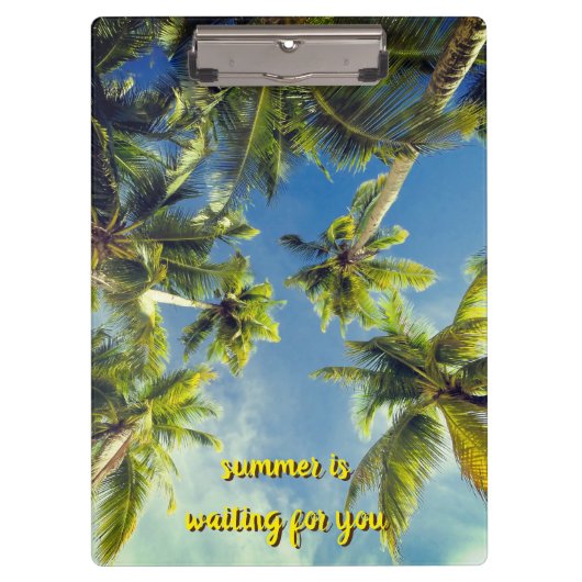 De zomer wacht op je klembord (Voorkant)