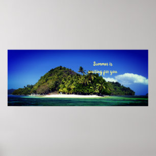 De zomer wacht op je poster