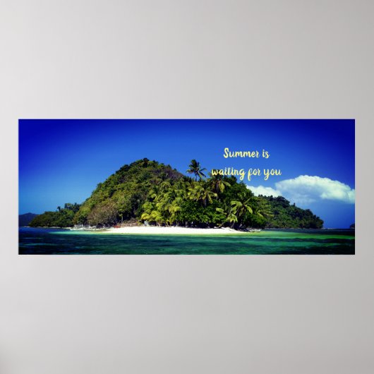 De zomer wacht op je poster (Voorkant)