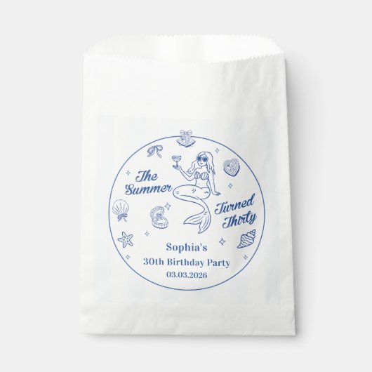 De zomer werd 30 jaar bedankzakje (Voorkant)