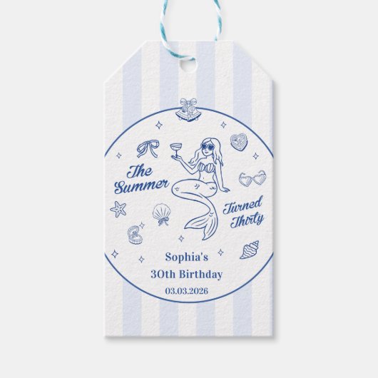 De zomer werd 30 jaar cadeaulabel (Voorkant)