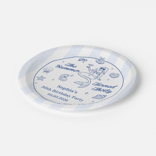 De zomer werd 30 jaar papieren bordje (Gekanteld)