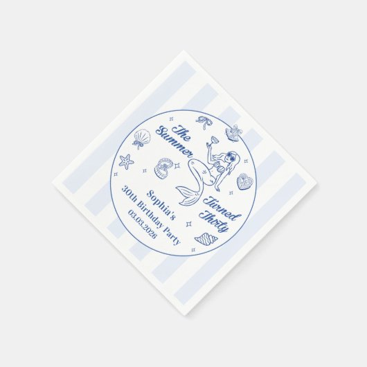 De zomer werd 30 jaar  servet (Hoek)