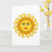 de zomer zonnestilstand kaart (Gele Bloem)