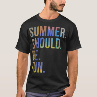 De zomer zou moeten worden vervaagd door  regenboo t-shirt