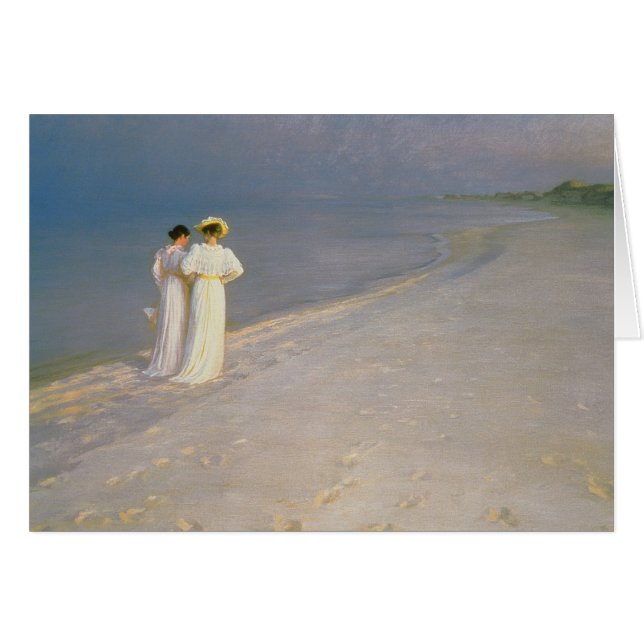 De zomeravond op de zuidkust van Skagen (Voorkant Horizontaal)