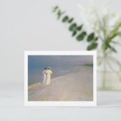 De zomeravond op de zuidkust van Skagen Briefkaart (Staand voorkant)