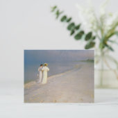 De zomeravond op de zuidkust van Skagen Briefkaart (Staand voorkant)