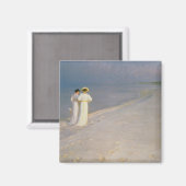 De zomeravond op de zuidkust van Skagen Magneet (Voorkant / Achterkant)