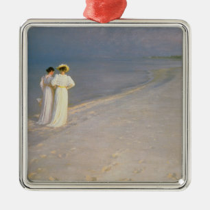 De zomeravond op de zuidkust van Skagen Metalen Ornament