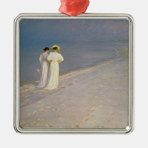 De zomeravond op de zuidkust van Skagen Metalen Ornament