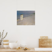 De zomeravond op de zuidkust van Skagen Poster (Keuken)