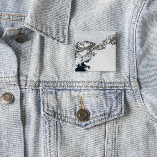 De zomerdooi vierkante button 5,1 cm (In situ)