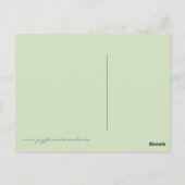 De zomerdress briefkaart (Achterkant)