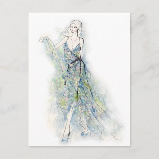 De zomerdress briefkaart