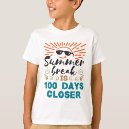 De zomerpauze is 100 dagen dichterbij de 100e dag  t-shirt
