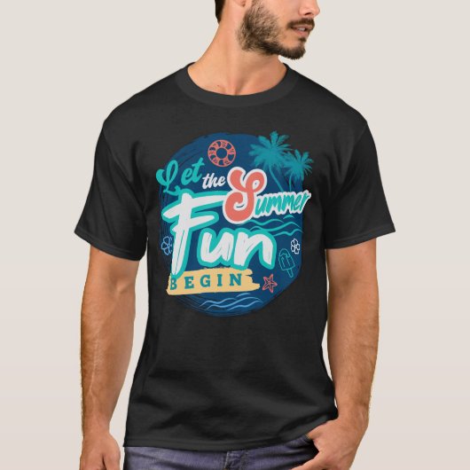 De zomerpret begint t-shirt (Voorkant)
