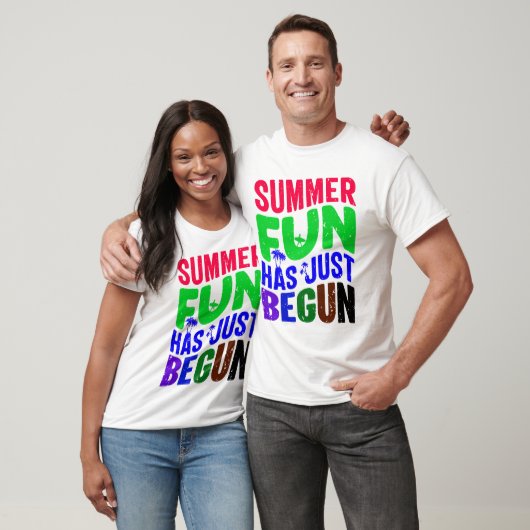 De zomerpret is net begonnen t-shirt (Unisex)