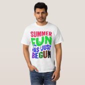 De zomerpret is net begonnen t-shirt (Voorkant volledig)