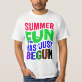 De zomerpret is net begonnen t-shirt (Voorkant)