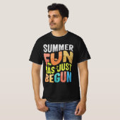 De zomerpret is net begonnen t-shirt (Voorkant volledig)
