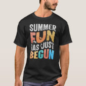 De zomerpret is net begonnen t-shirt (Voorkant)