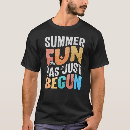 De zomerpret is net begonnen t-shirt (Voorkant)