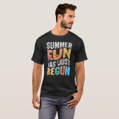 De zomerpret is net begonnen t-shirt (Voorkant volledig)
