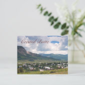 De zomerscène in Crested Butte. Colorado Briefkaart (Staand voorkant)