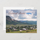 De zomerscène in Crested Butte. Colorado Briefkaart (Voorkant / Achterkant)