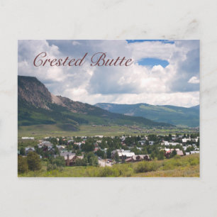De zomerscène in Crested Butte. Colorado Briefkaart