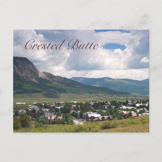 De zomerscène in Crested Butte. Colorado Briefkaart (Voorkant)