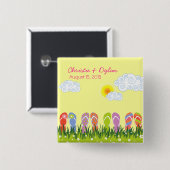 De zomerse Teenslippers vegen in de Button van de (Voorkant /achterkant)