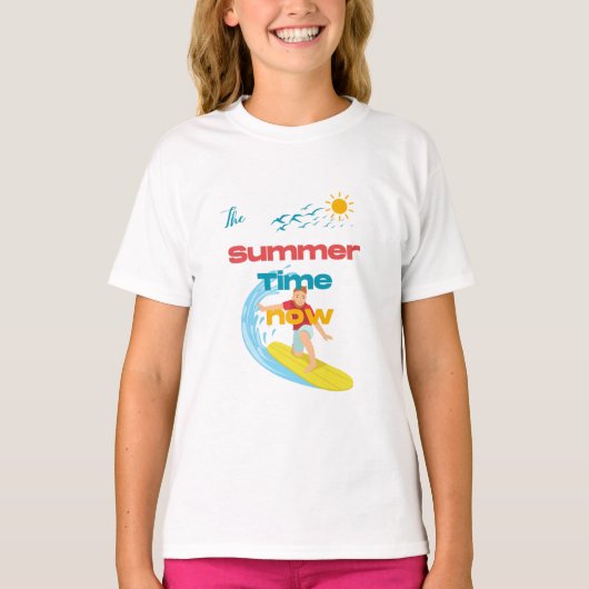 De zomertijd nu t-shirt (Voorkant)