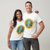 De zomertuin, met de hand getrokken waterverf t-shirt (Unisex)