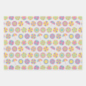 De zomervakantie. Umbrella-patroon (grappig) Inpakpapier Vel (Voorkant)