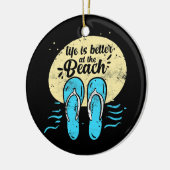 De zomervakantie zwemt beter in keramisch ornament (Links)