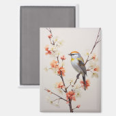 De zomervogel magneet (Voorkant / Achterkant)