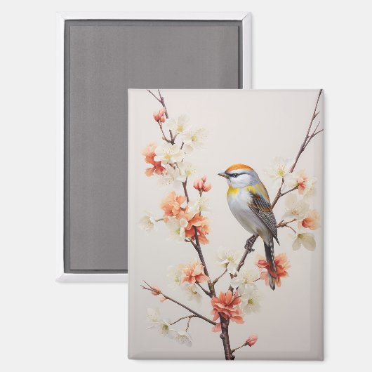 De zomervogel magneet (Voorkant / Achterkant)