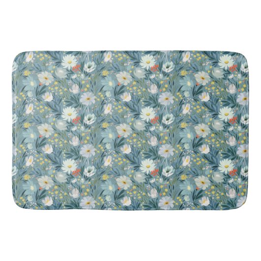 De zomerweide van de wilde bloemen badmat (Voorkant)