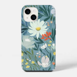 De zomerweide van de wilde bloemen iPhone 14 hoesje